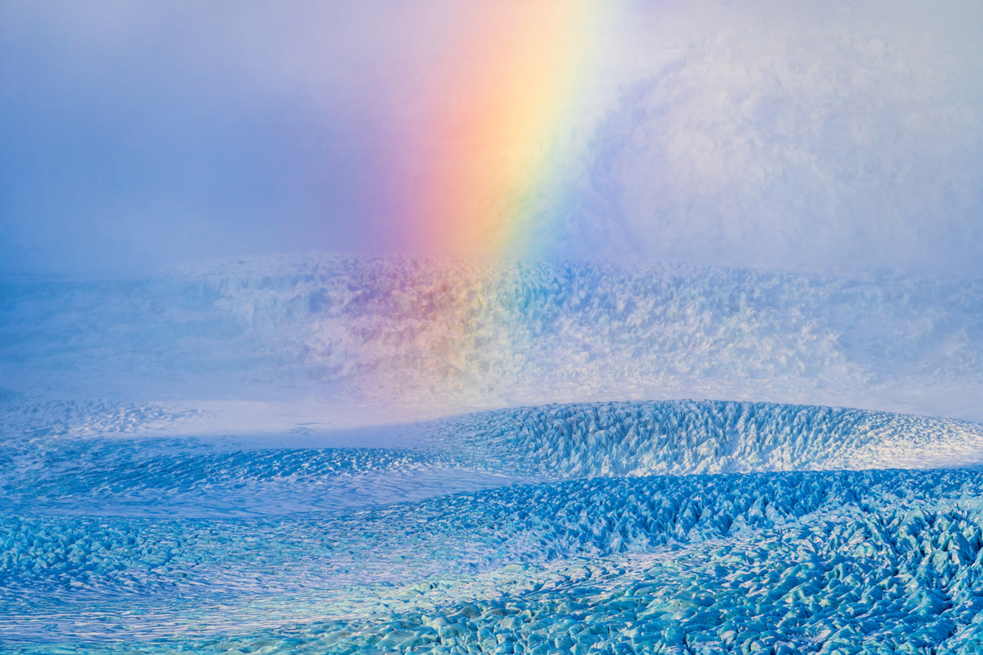 Rainbow glacier